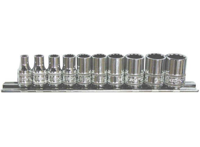 SP - 10PC 1/4 DR 12PT METRIC SOCKET SET 